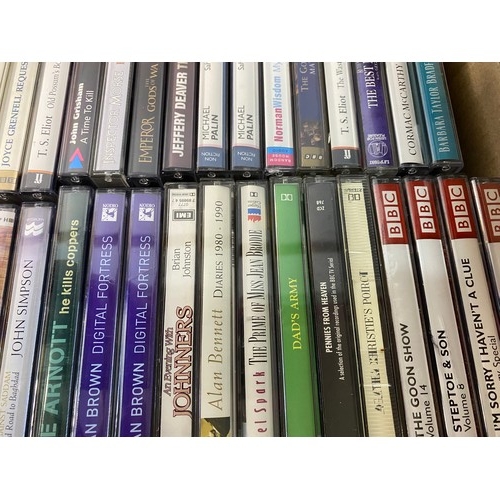 750 - Box of audiobooks on cassette tape