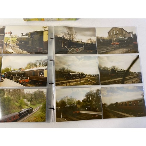 941 - 2 Albums of railway steam train photos