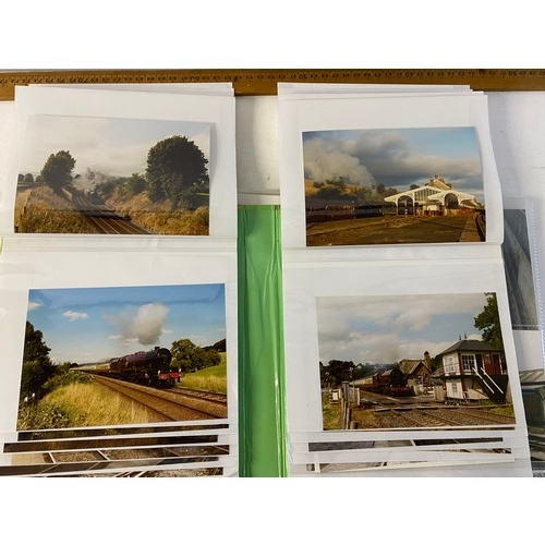 941 - 2 Albums of railway steam train photos