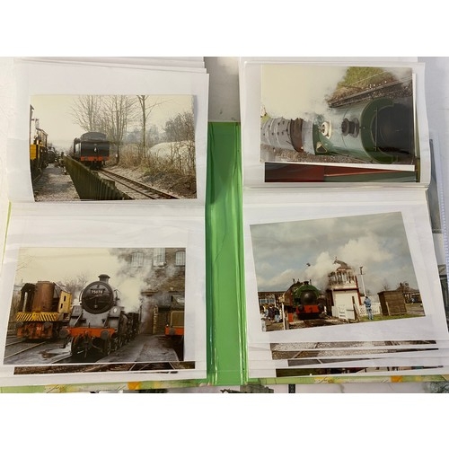 941 - 2 Albums of railway steam train photos