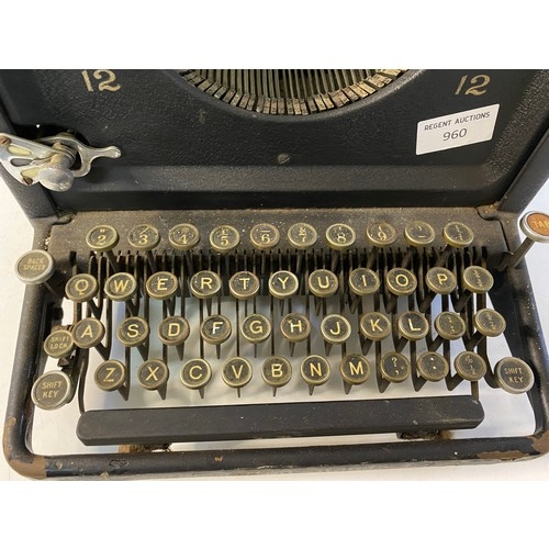 960 - Vintage 1920's Remington 12 typewriter