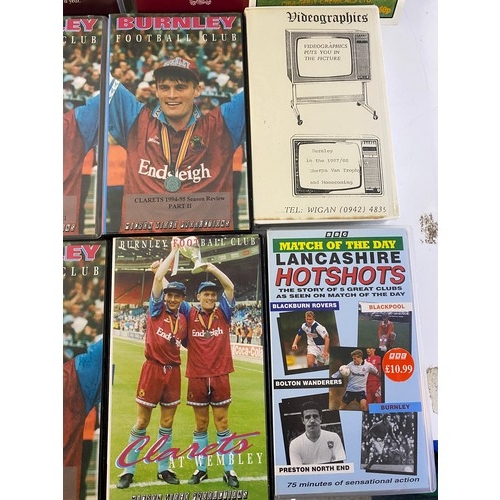 977 - Collection of 17 x Burnley FC video tapes