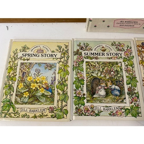 1004 - Vintage Bramley Hedge books, Spring, Summer, Autumn and Winter by Jill Barklem, 1983 Hardback Editio... 