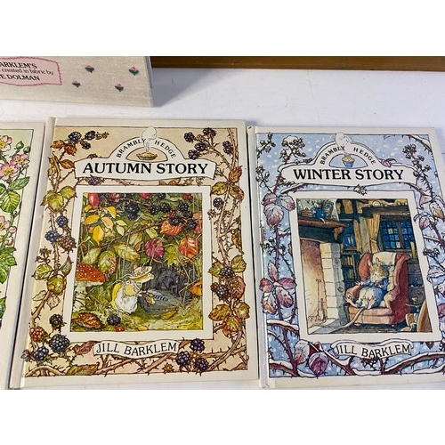 1004 - Vintage Bramley Hedge books, Spring, Summer, Autumn and Winter by Jill Barklem, 1983 Hardback Editio... 