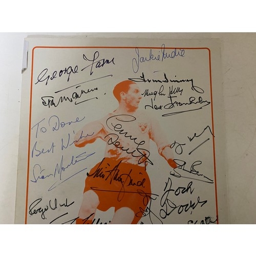 806 - Programme from the Tribute to Stan Mortensen dinner 30th November 1989 with over 20 hand signed auto... 