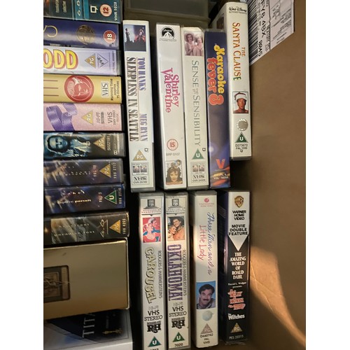 102 - Large box of VHS tapes