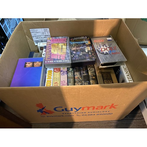 102 - Large box of VHS tapes