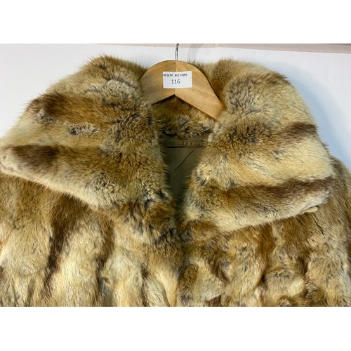 116 - Vintage fur coat.