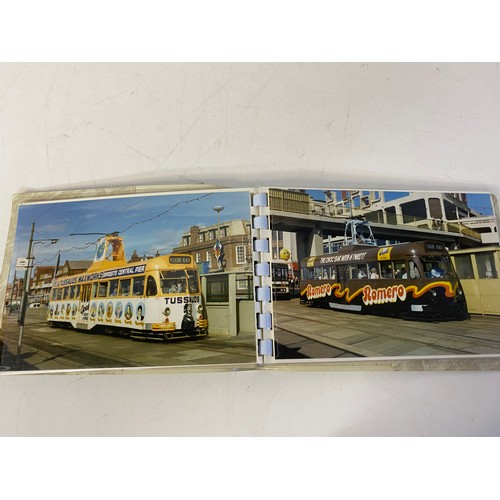 127 - Collection of assorted stamps, coins, First Day Covers and albums of Blackpool tram original photos.