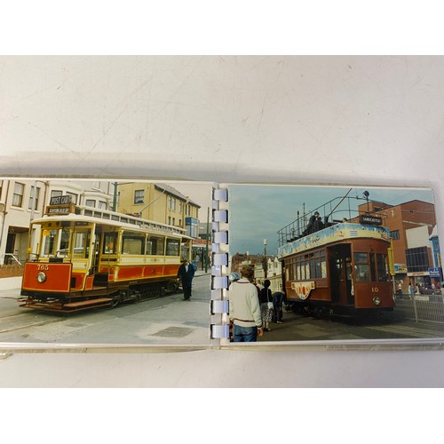 127 - Collection of assorted stamps, coins, First Day Covers and albums of Blackpool tram original photos.