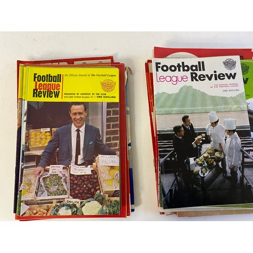 128 - Vintage suitcase containing vintage football programs, magazines and memorabilia.