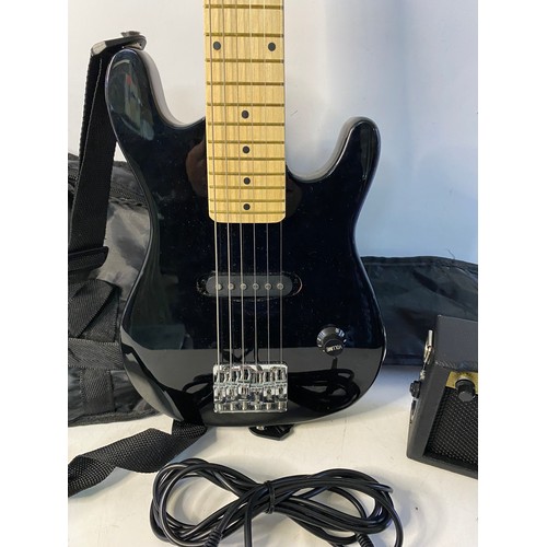 164 - 3rd Avenue junior electric guitar with 5w mini amp and case