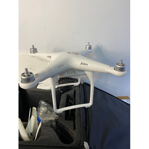 195 - DJ1 Phantom 3 Quadcopter drone with accessories in fitted case