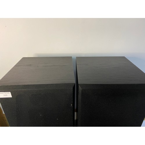 200 - Pair of Mordaunt - Short hifi speakers in working order.