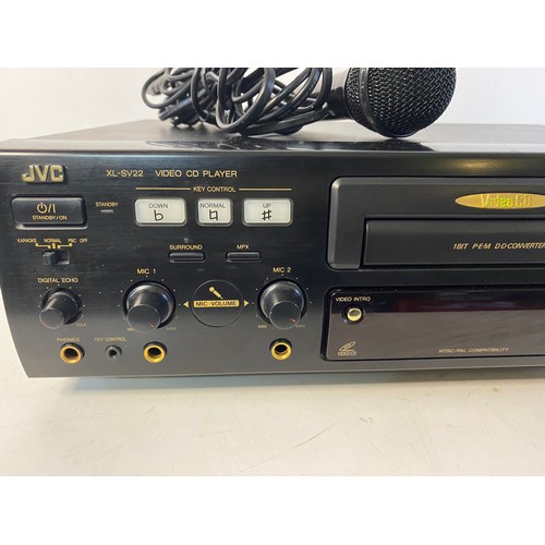 203 - JVC XL-SV22 Video CD player and Karaoke machine, tested and working