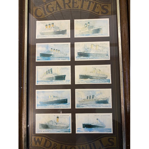 212 - Assortment of framed Wills cigarette cards