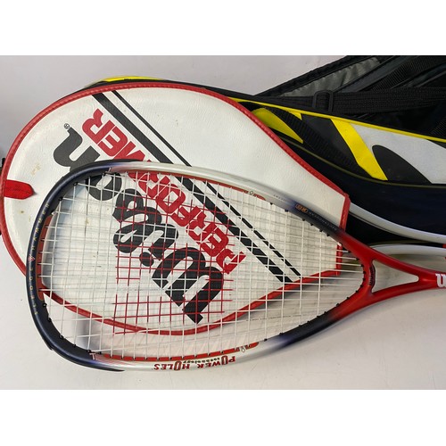 219 - Assortment of sport, tennis and squash rackets