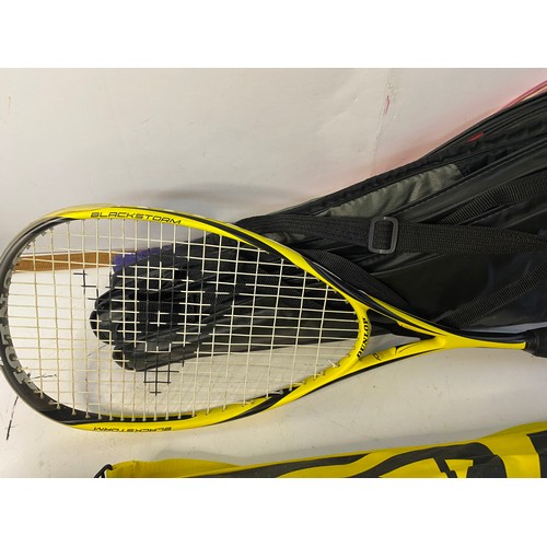 219 - Assortment of sport, tennis and squash rackets