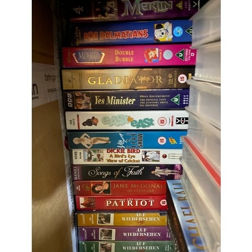 105 - Large selection of VHS tapes.