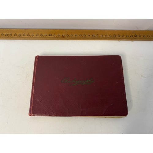 144 - 1940/1950's autograph album with approximately 100 autographs including Gracie Fields, Margaret Lock... 