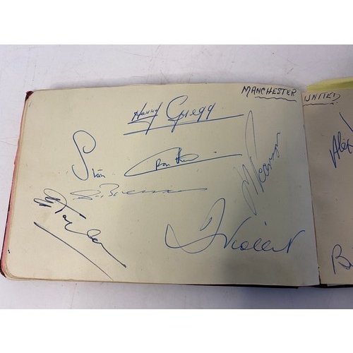 144 - 1940/1950's autograph album with approximately 100 autographs including Gracie Fields, Margaret Lock... 