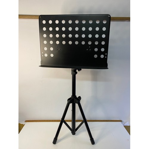 228 - Adjustable music stand maximum height approximately 122cms , not including music rest