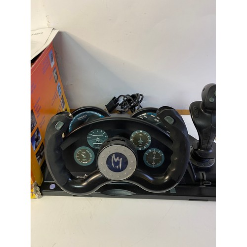 229 - Zykon Joyrider Pro 4 in one racing wheel and pedal set for PC