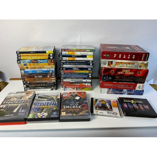 242 - Box of PC games including vintage big box.