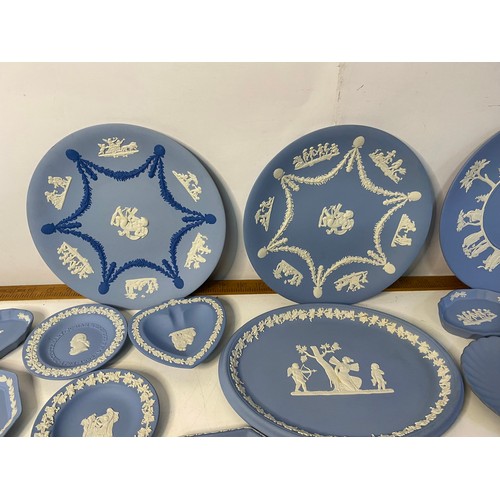 249 - Collection of Wedgwood Jasperware plates and pin trays.