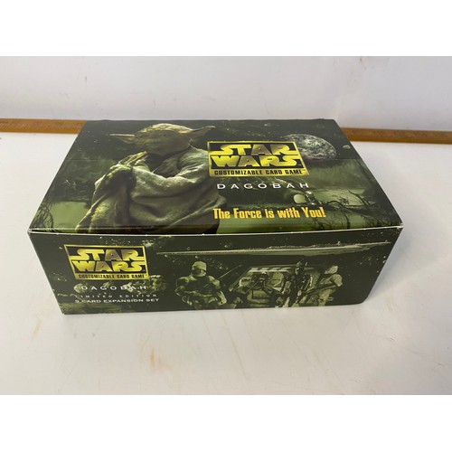 264 - Decipher Star Wars CCG (customizable card game) Dagobah Limited Edition, made in 1997. Box of 7 seal... 