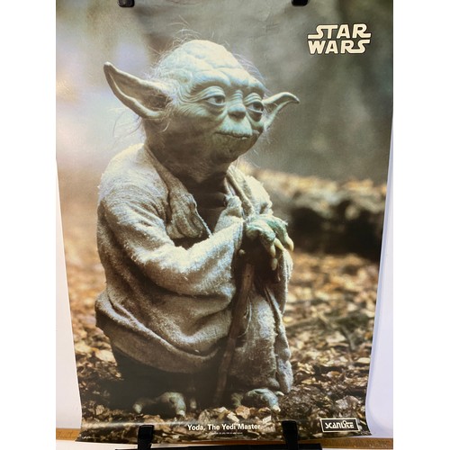 268 - Rare original scanlite 1982 Star Wars Yoda, The Jedi Master vintage poster. Made by Scanlite Lucas F... 