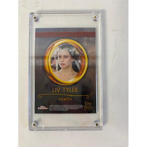 276 - Topps The Lord of the Rings Trilogy chrome Arwen autograph card. Authentic autograph movie card by t... 