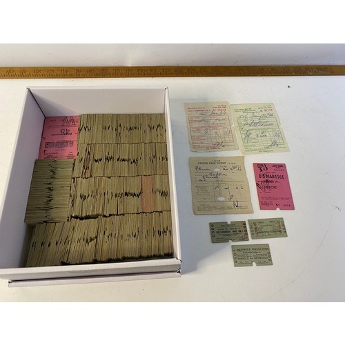 165 - Approximately 900 British Railway and other UK train tickets to various destinations from the 1960s