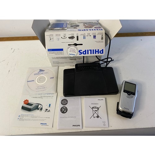 222 - Philips digital memo dictation and transcription set