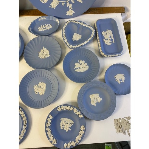 249 - Collection of Wedgwood Jasperware plates and pin trays.