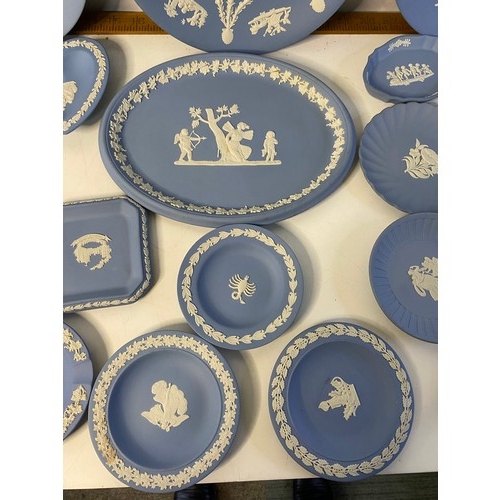 249 - Collection of Wedgwood Jasperware plates and pin trays.