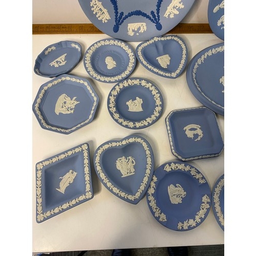 249 - Collection of Wedgwood Jasperware plates and pin trays.