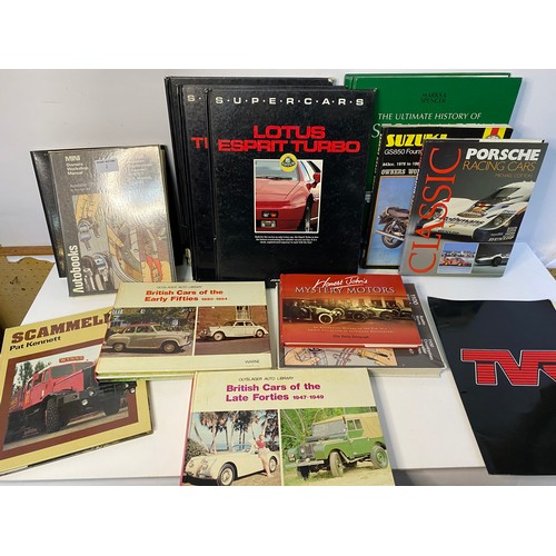 2 - Collection of car, truck and motorcycle manuals and books.