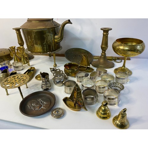 5 - Large selection of brass, copper, silver plate and more.