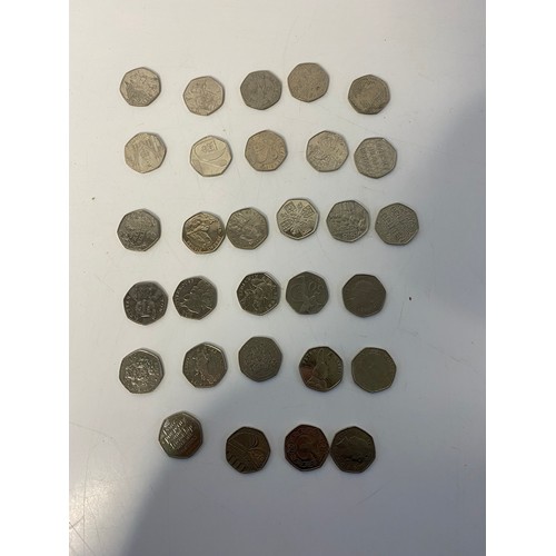 10 - Selection of collectable 50p coins face value £15