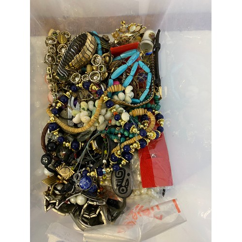 45 - 3 boxes of costume jewellery