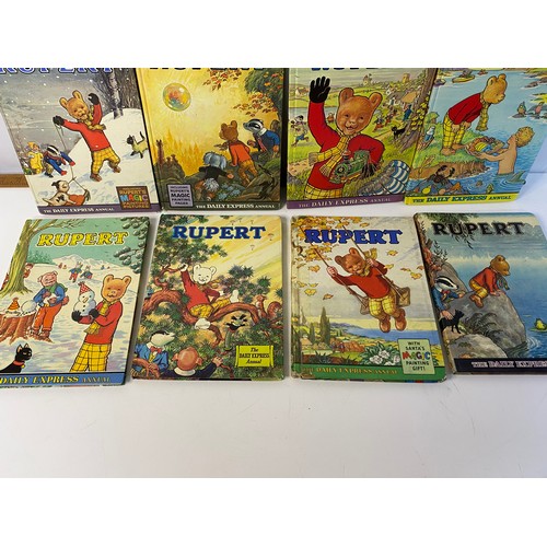 46 - Collection of vintage Rupert Bear annuals.