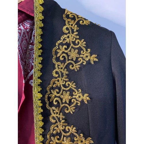 60 - Indian shirt and jacket with decorative gold trim no sizes given on either item but look approx S/M