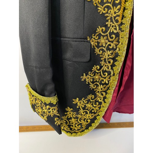 60 - Indian shirt and jacket with decorative gold trim no sizes given on either item but look approx S/M