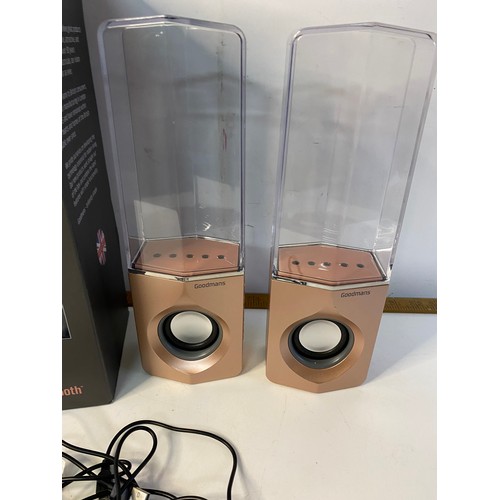 81 - Goodmans bluetooth Aqua speakers.