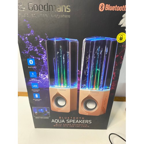 81 - Goodmans bluetooth Aqua speakers.