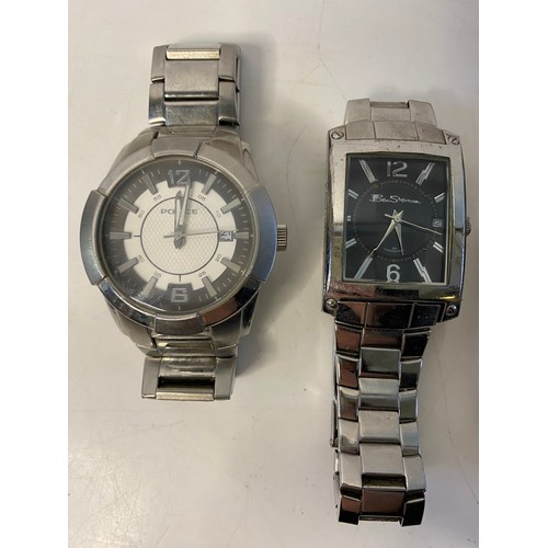 84 - 3 chunky good quality stainless steel watches from Police, Ben Sherman and Next.