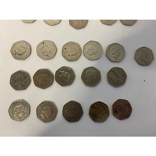 10 - Selection of collectable 50p coins face value £15