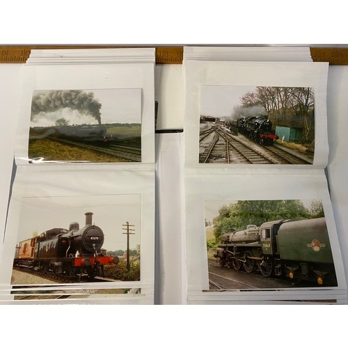 19 - 2 albums of Railway and Steam Train photographs