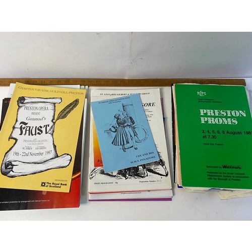 61 - Large collection of Preston theatre programmes.